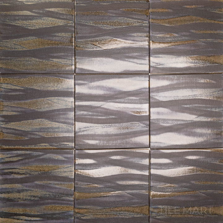 Aerial look highlighting the KAWA SYMPHONY 6X6 in SEMI GLOSS finish. This tile offers a contemporary finish, ideal for creating bold designs.