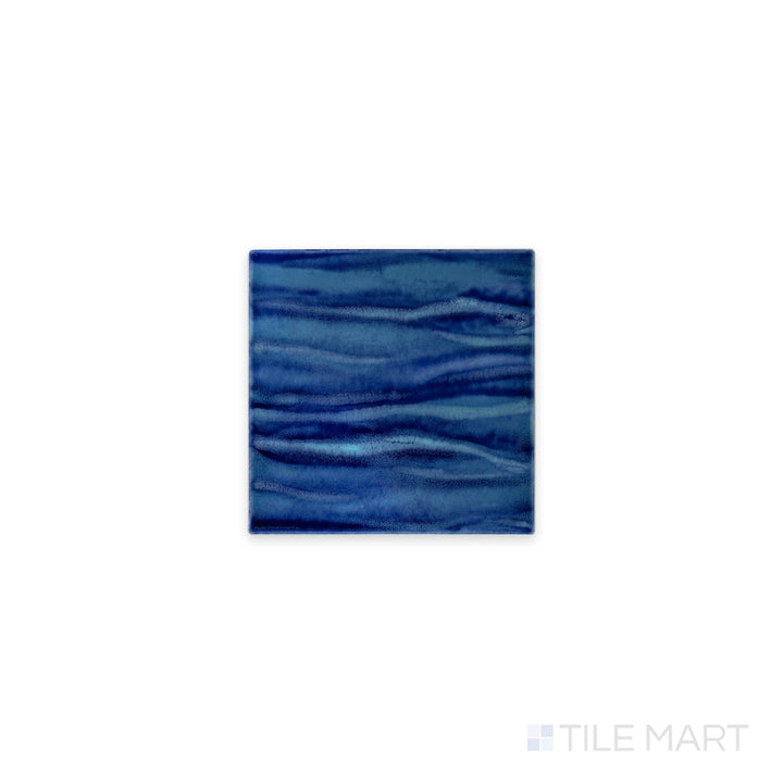 Detailed shot emphasizing the KAWA AQUA BLUE 6X6 showing off its intricate design and polished SEMI GLOSS. Its depth of color adds a subtle yet striking visual impact.