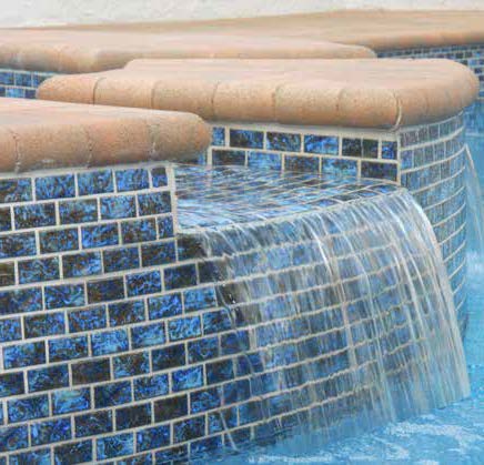 Licata 1-1/8X2-1/4 Rectangle Blue Blend Glossy Mosaic