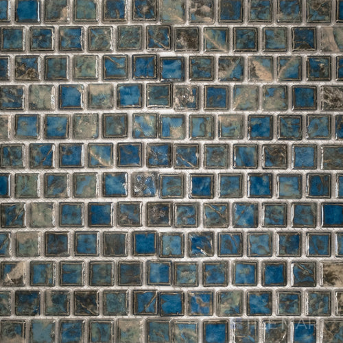 Planet Opal 1" Square Glossy Porcelain Mosaic