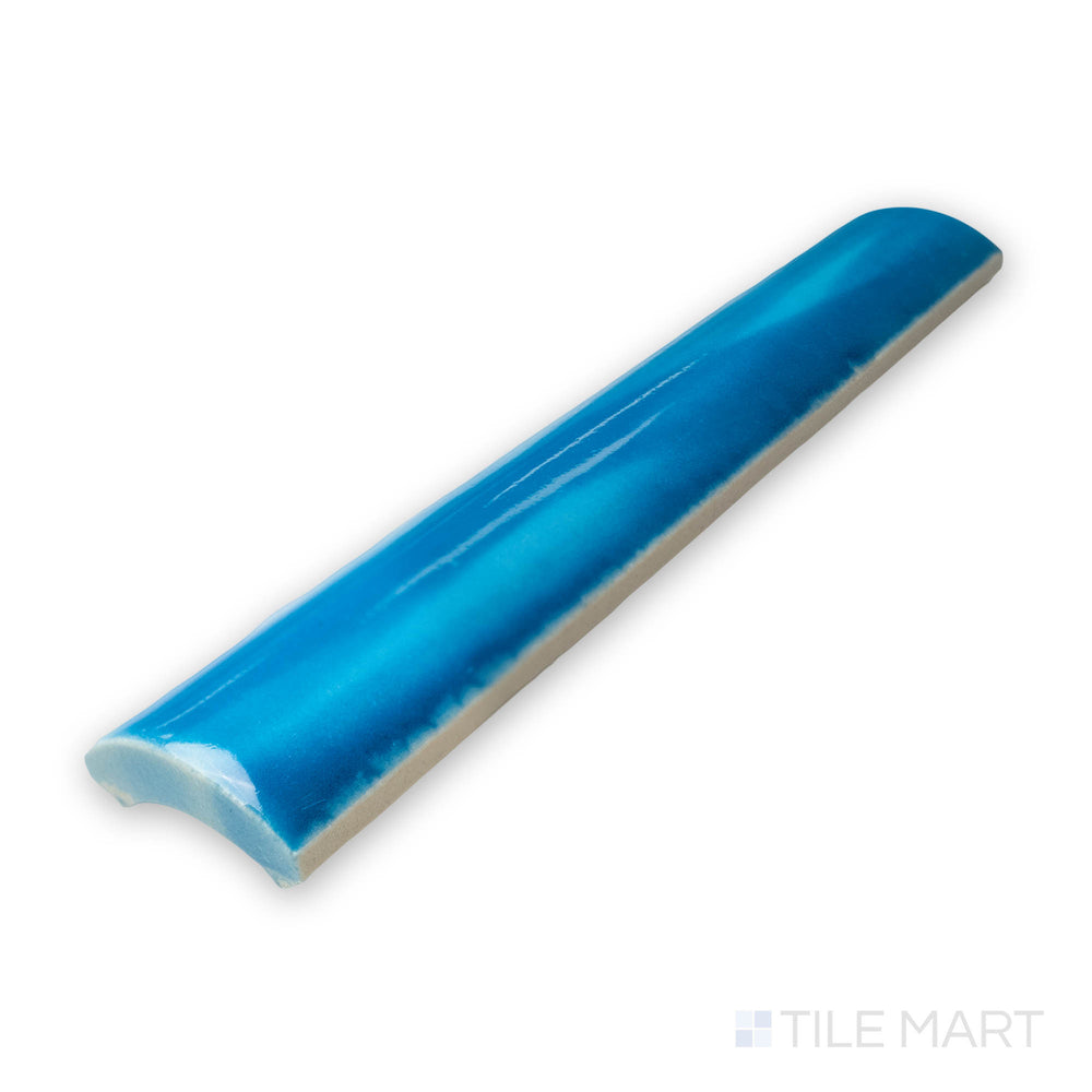 Tight angle highlighting the KAWA 1X6 BEAD TRIM showing off its intricate design and polished SEMI GLOSS. The finish enhances the tactile appeal, ideal for stylish design applications.