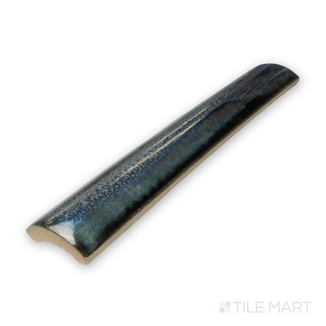 Focused view showcasing the KAWA 1X6 BEAD TRIM showing off its intricate design and polished SEMI GLOSS. The finish enhances the tactile appeal, ideal for stylish design applications.