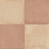 Amuri 24x24 Checkerboard Matte Porcelain Tile in Biscotto and Cotto