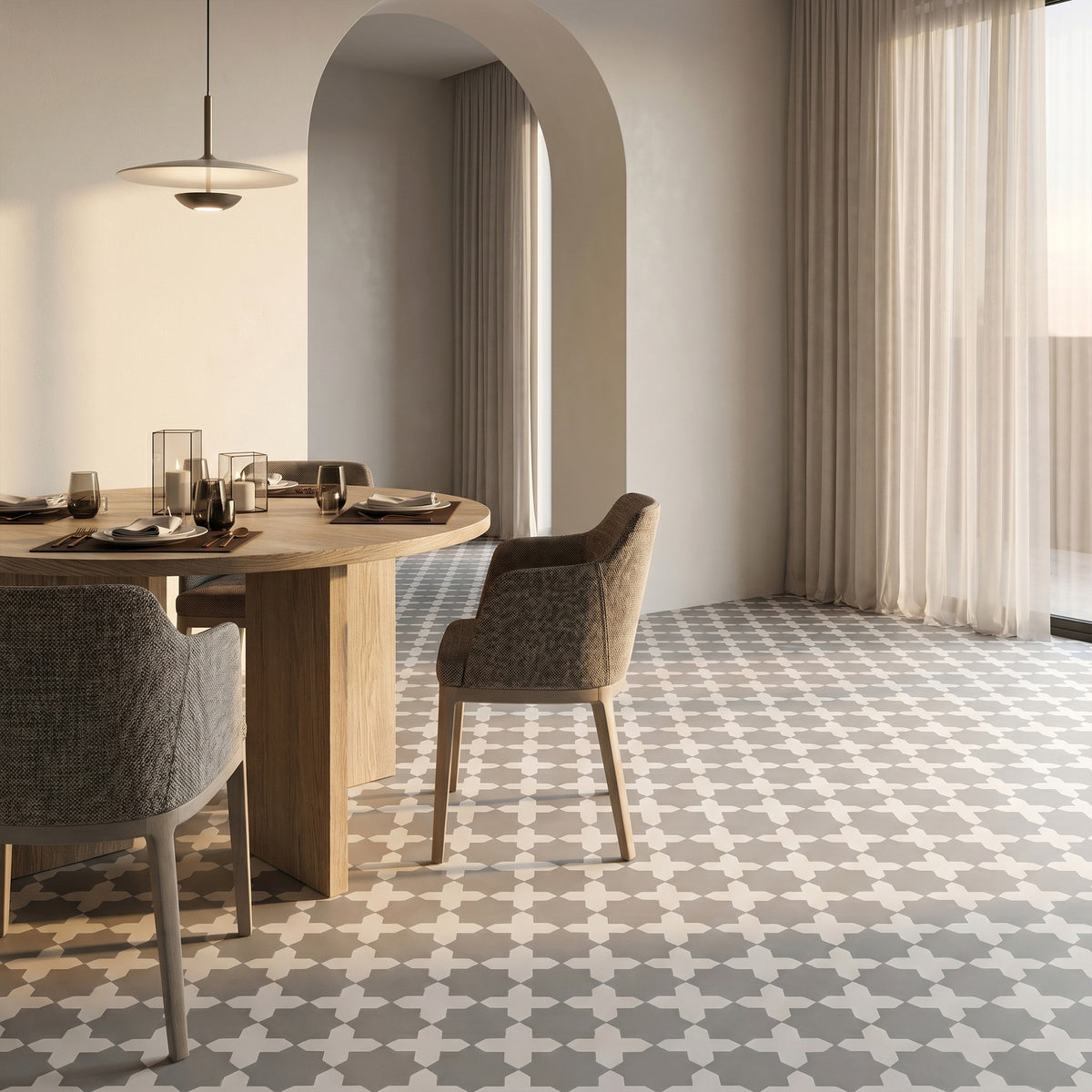 STAR & CROSS CHECKERBOARD