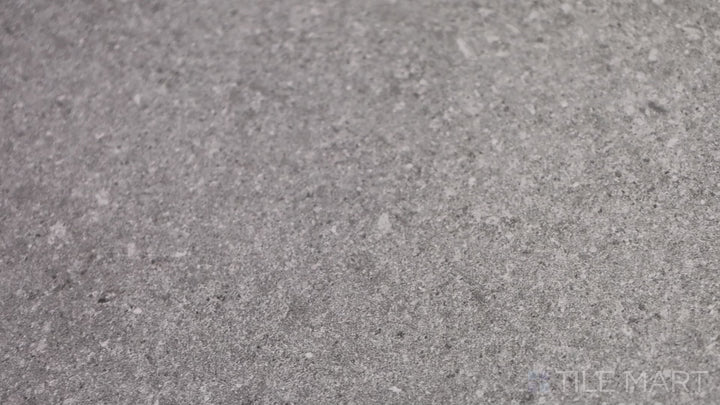 Video featuring Boston Gray 12X24 Matte Porcelain Tile. A versatile gray tile with a matte surface, seamlessly blending into both industrial and contemporary designs.