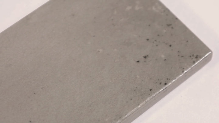 Video featuring Eden Fango 3X11 Matte Porcelain. A deep earthy brown subway tile with a matte finish, creating a cozy and grounded aesthetic.