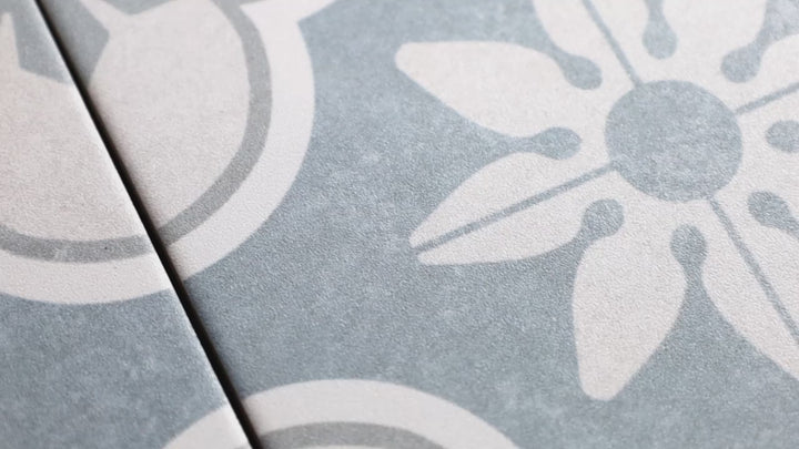 Video featuring Hampton 15 Montauk 6x6 Matte Porcelain. A stylish matte porcelain tile with subtle texture, providing a refined and timeless appeal.