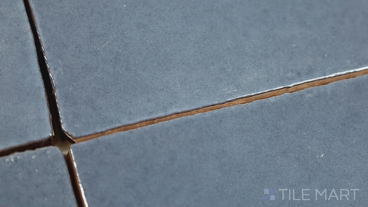 Video showcasing Vintage Ocean Blue 5X5 Glossy Ceramic Tile. A deep ocean blue tile with a glossy ceramic glaze, bringing a coastal and tranquil feel.