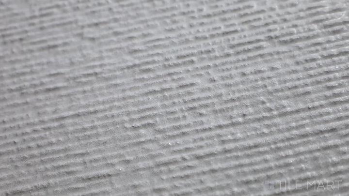 Video showcasing Urban Living Pearl 12X24 Chiseled Porcelain. A soft, pearl-white porcelain tile with chiseled edges for a handcrafted appeal.