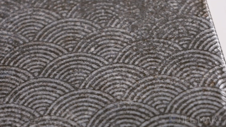 Video showcasing Intermix Obsidian 6X6 Glossy Ceramic. A deep, elegant black tile with a glossy sheen, perfect for creating bold, stylish spaces.