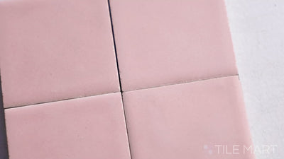 Kasbah Taco Porcelain Tile 1X1 Orchard Pink Matte