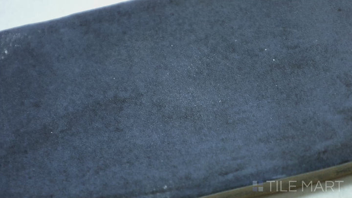 Video highlighting Soco Blue 2X6 Matte Porcelain Tile. A calming blue tile with a muted matte surface, bringing a coastal or modern touch.