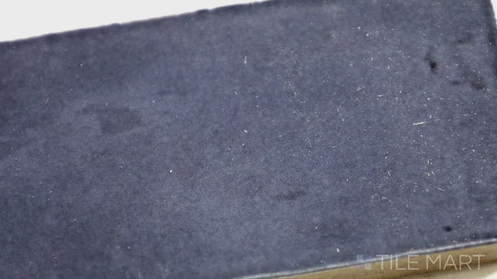 Video showcasing Soco Blue 2X6 Glossy Porcelain Tile. A rich blue tile with a lustrous glossy shine, making a bold and stylish statement.