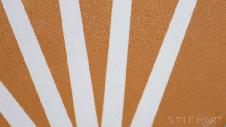 Video showcasing Meraki Even Deco Mostaza 8-inch Hexagon Matte Porcelain. A mustard yellow decorative hexagonal porcelain tile with a matte finish, adding warmth and character.