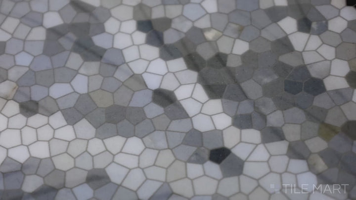 Video showcasing Tele Di Marmo Revolution Patagonia 24X48 Polished Porcelain. A glossy-finished tile that enhances the visual depth and intricate patterns of Patagonia-inspired stone.