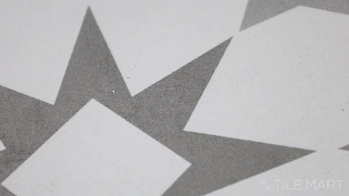 Video showcasing Memoir Cosmo Grey 12X12 Matte Glazed Ceramic. A neutral grey ceramic tile with a matte finish, offering a sleek and modern look.