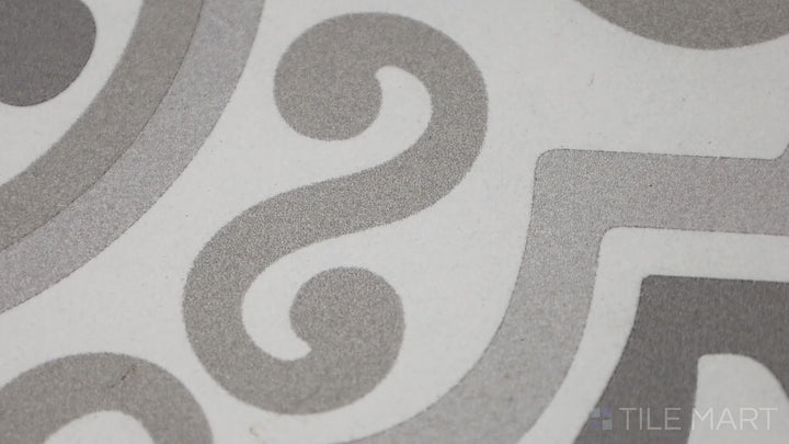 Video showcasing Memoir Crystal Grey 12X12 Matte Glazed Ceramic. A soft grey ceramic tile with a matte finish, perfect for modern and minimalist interiors.