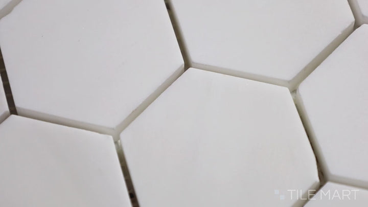 Bianco Dolomite Hexagon Polished Mosaic