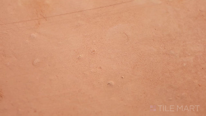 Video showcasing Saltillo Salmon 8x8 Natural Terracotta. A warm salmon-colored terracotta tile with a handcrafted texture, bringing rustic charm and natural beauty.