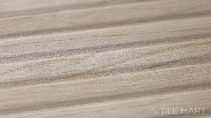 Video highlighting Ribbon Wood Camel 12.4X39.4 Matte Ceramic. A wood-look ceramic tile in warm camel tones, adding a cozy and rustic charm to interiors.