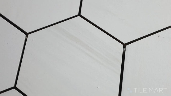 Eden 3X3 Hexagon Porcelain Mosaic 12X12 Dolomite Matte