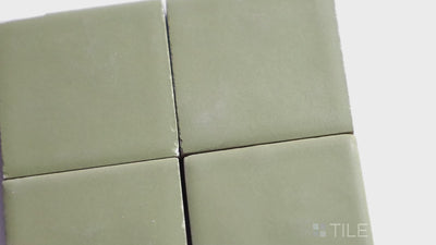 Kasbah Taco Porcelain Tile 1X1 Verde Matte
