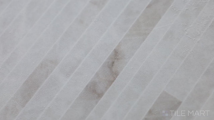 Video showcasing Tele Di Marmo Reloaded Quarzo 24X48 Polished Porcelain. A refined quartz-look porcelain tile in a large format, designed for elegant and modern interiors.