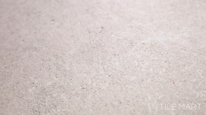 Video showcasing Epika Almond 48x48 Matte Porcelain. A spacious almond-toned matte porcelain tile, bringing warmth and a contemporary touch.