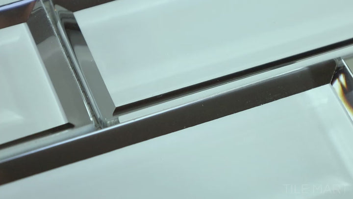 Video featuring Modern Glass Green Brick Glossy Mosaic. A rich green glass mosaic with a polished glossy surface, offering a contemporary brick pattern that enhances depth and vibrancy.  