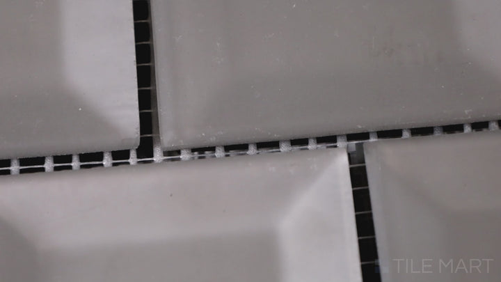 Video featuring Prism Feeling Frisky Rectangle Matte Glass Mosaic. A bold, unique tile that makes a statement with its chic matte glass surface.