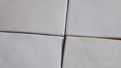 Safi Ceramic Field Tile 2X6 White Glossy