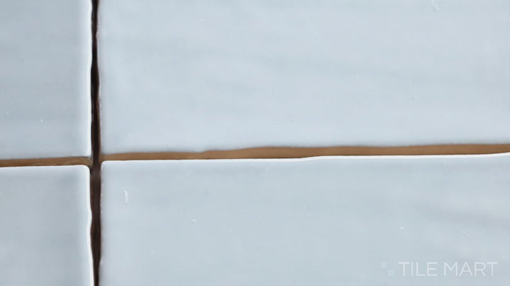 Video showcasing Marin Misty Blue 2.5X5 Gloss Glazed Ceramic. A soft blue glossy tile with a reflective finish, perfect for tranquil and modern interiors.