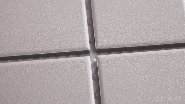 Solids 2X2 Square Porcelain Mosaic 12X12 Gray Matte
