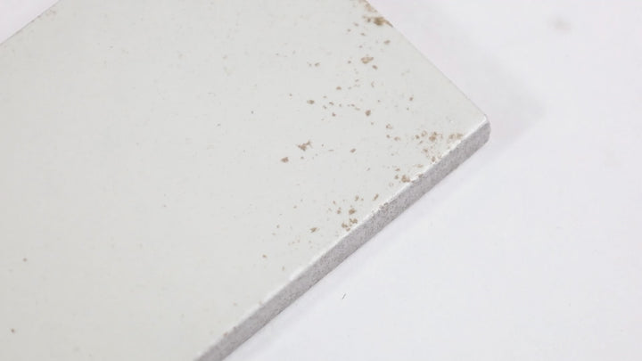 Video featuring Eden Bianco 3X11 Matte Porcelain. A crisp white, elongated subway tile with a soft matte finish, perfect for contemporary and minimalist interiors.