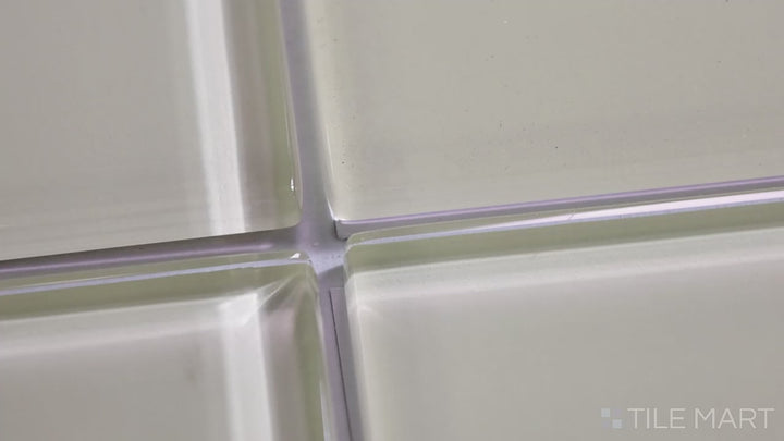 Video featuring Glass Pastel Yellow 3x12 Glossy. A soft pastel yellow glass tile with a polished glossy finish, bringing warmth and brightness with a sleek, modern touch.