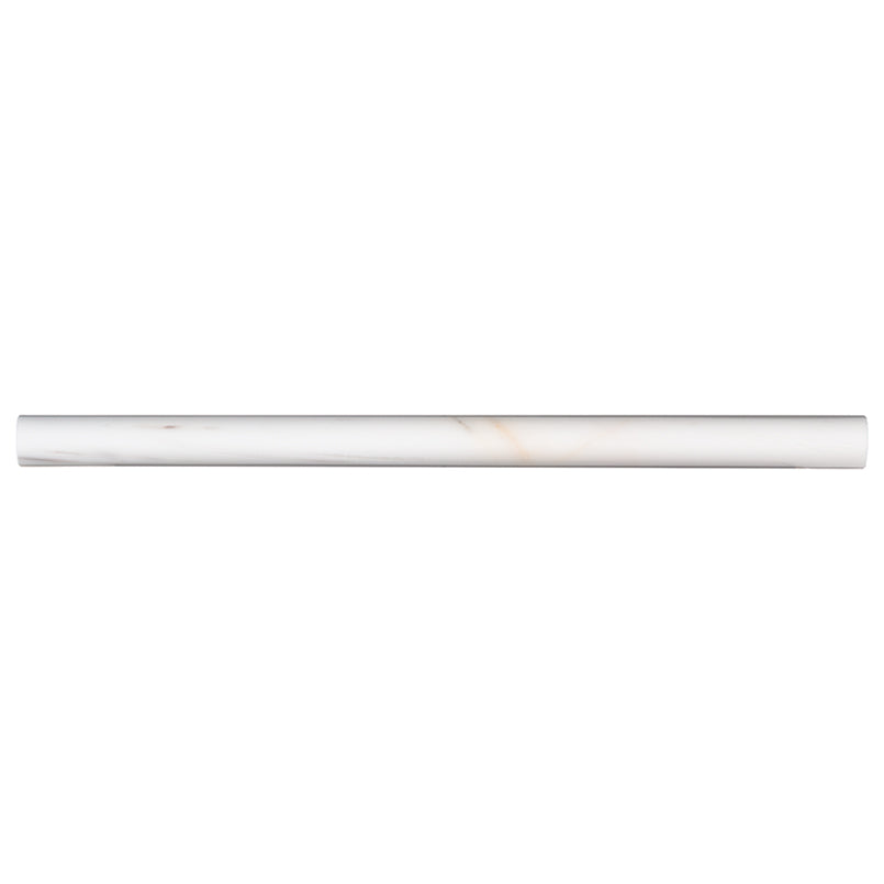 Bianco Dolomite Marble Pencil 3/4X3/4 Polished
