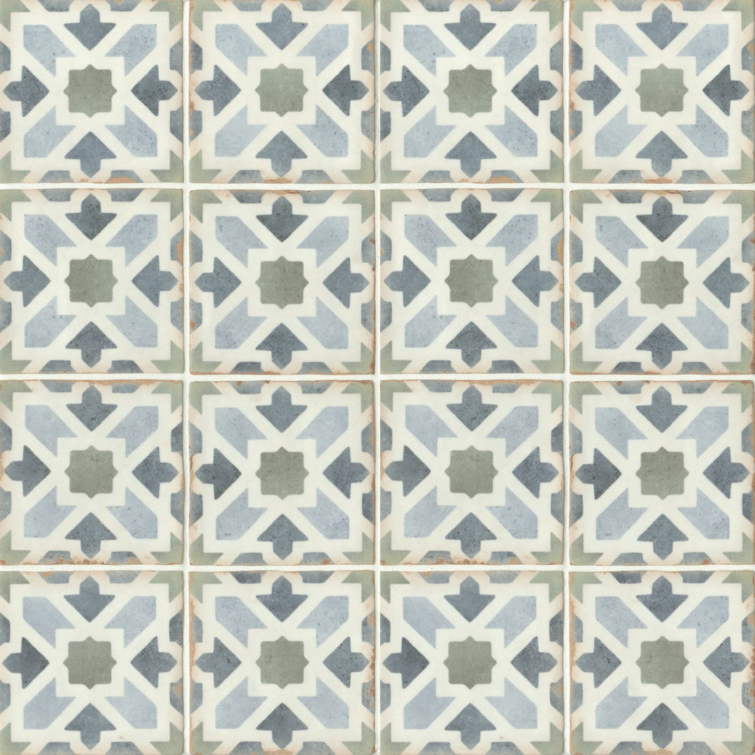 Casablanca Glazed Ceramic Field Tile 5X5 Kenzi Matte