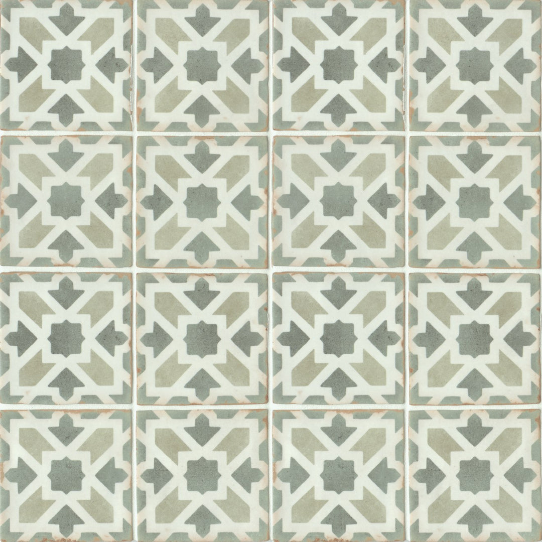 Casablanca Glazed Ceramic Field Tile 5X5 Malik Matte