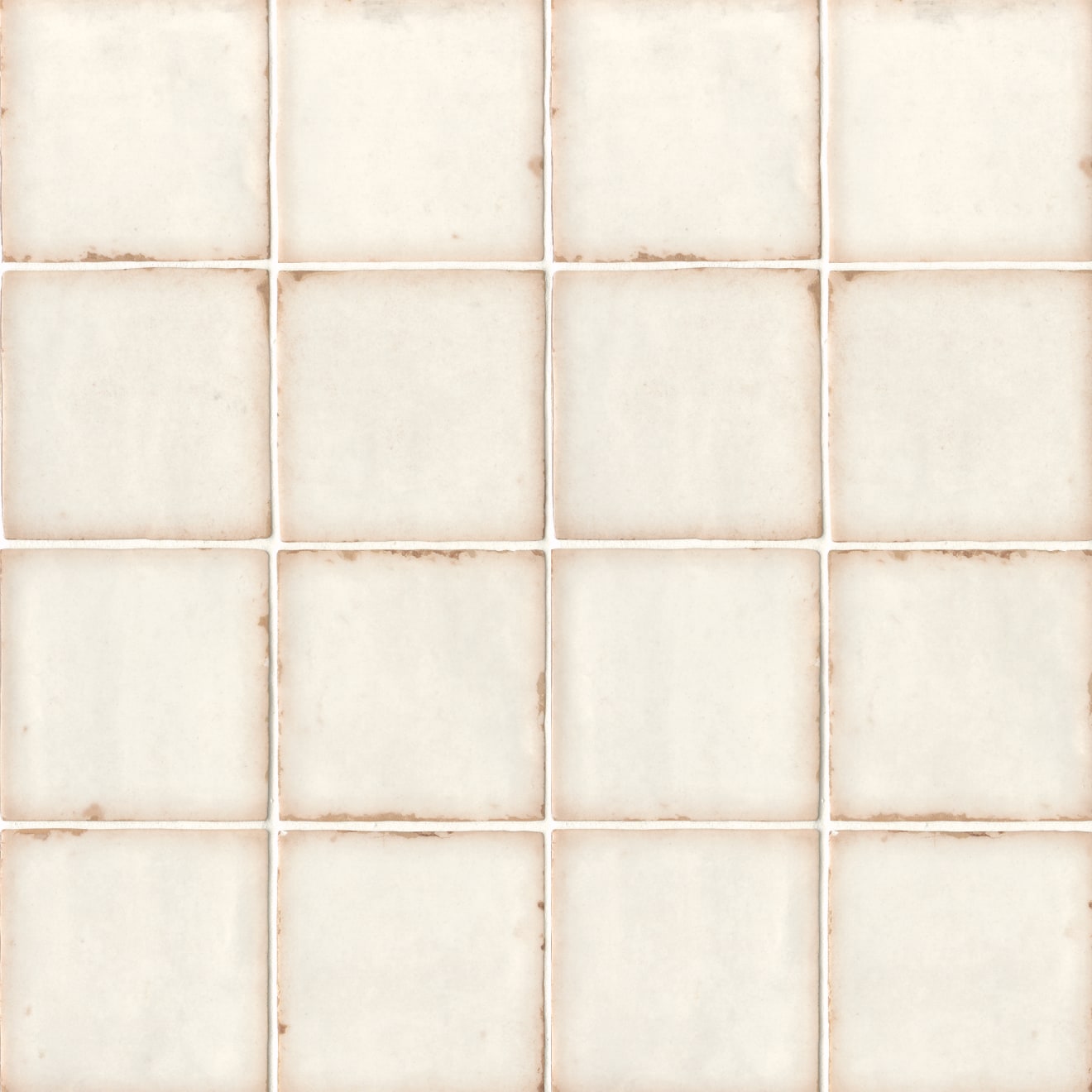 Casablanca Glazed Ceramic Field Tile 5X5 White Matte