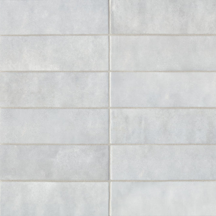 Cloe Glazed Ceramic Field Tile 2-1/2X8 Grey Gloss