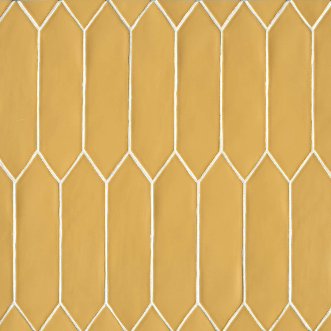 Reine Glazed Ceramic Field Tile 3X12 Golden Matte