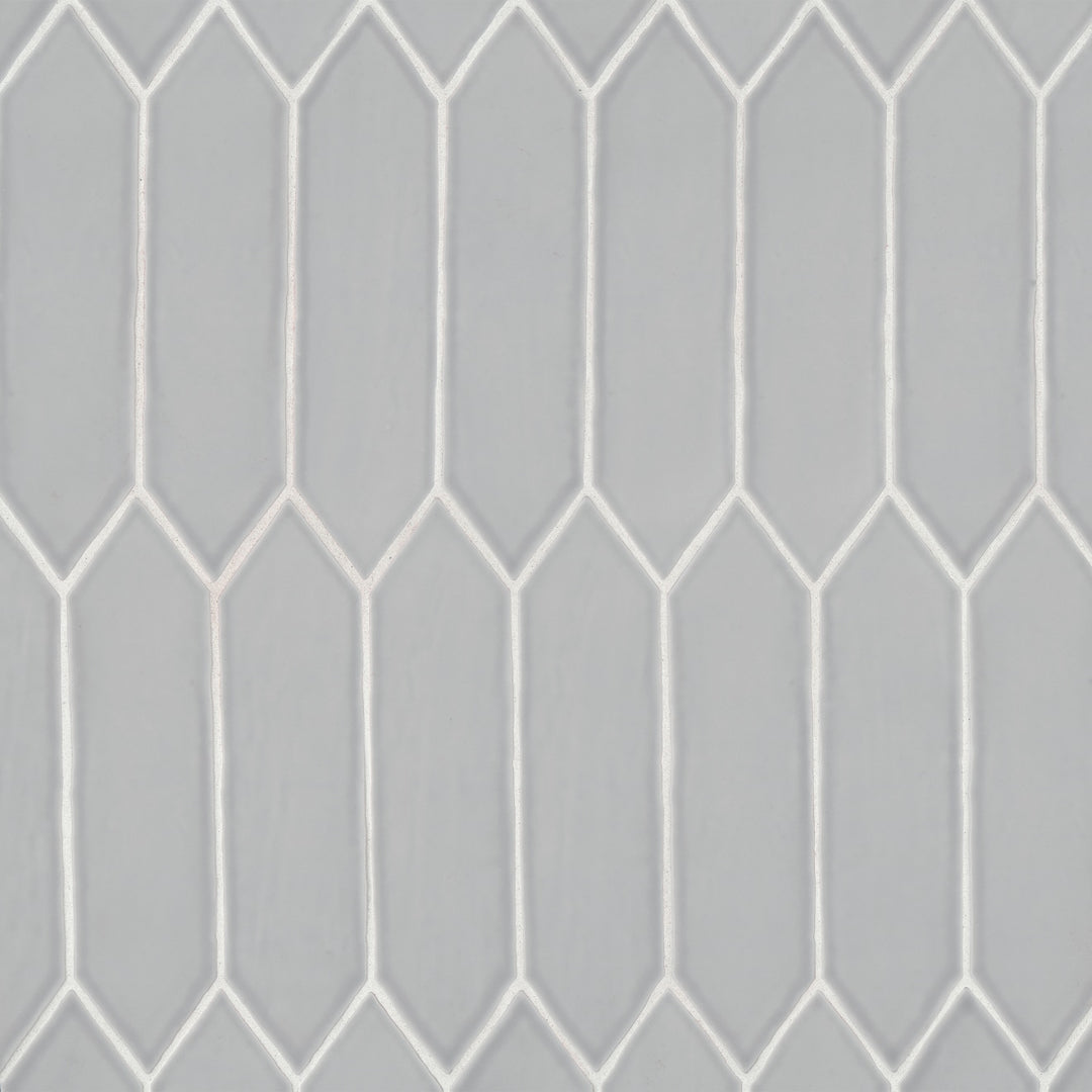 Reine Glazed Ceramic Field Tile 3X12 Grey Matte