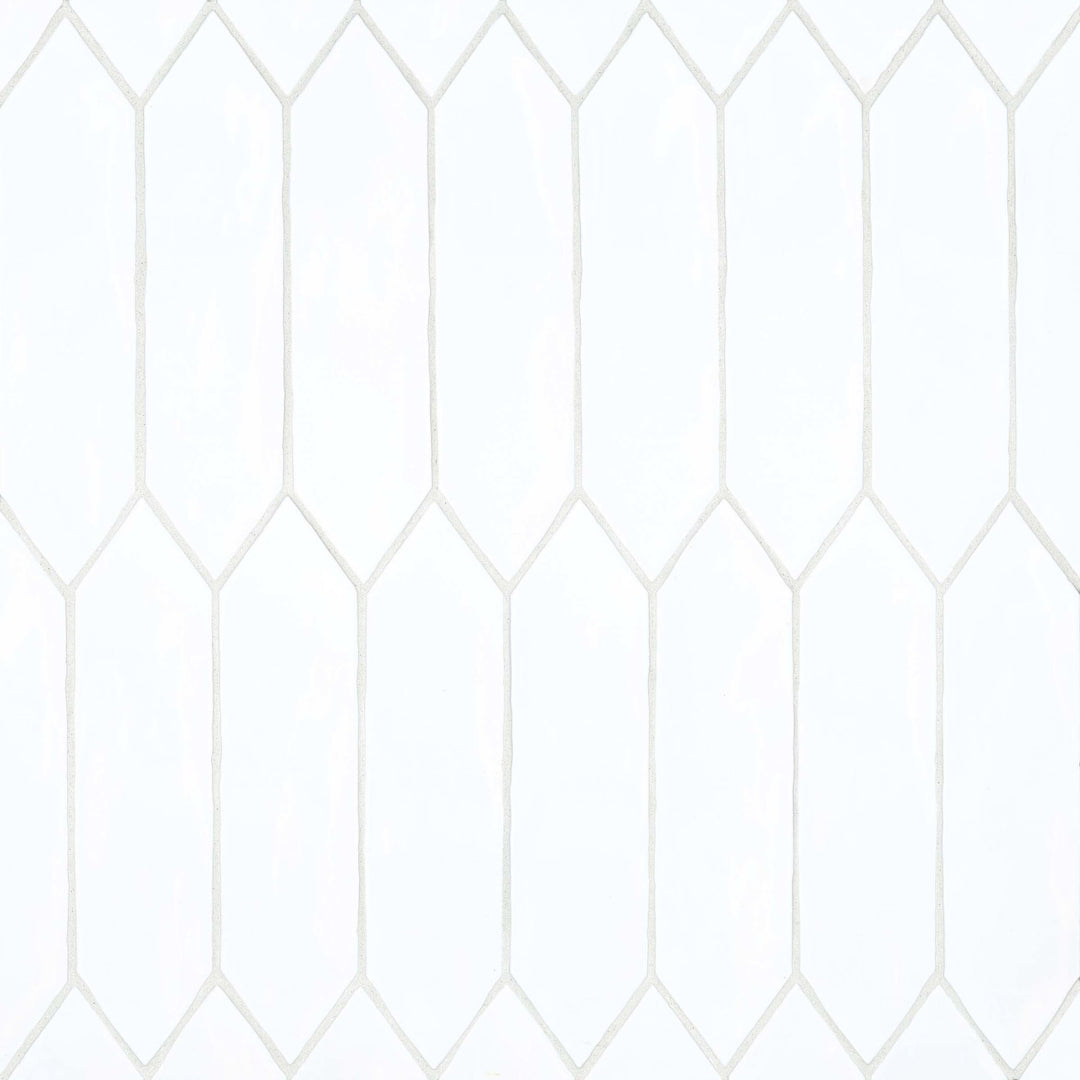Reine Glazed Ceramic Field Tile 3X12 White Gloss
